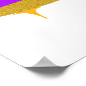 Happy Hindu Festival Moon and Stars Poster (Ecke)