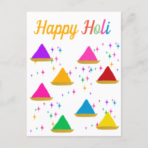 Happy Hindu Festival Moon and Stars Postkarte