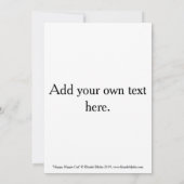 Happy Hippie Cat Sonnenbrille Peace Sign Blume Einladung (Rückseite)