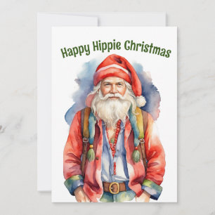 Happy Hippie Christmas Feiertagskarte