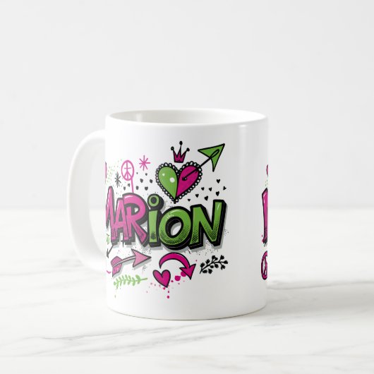 Happy Hippie Marion 1 Kaffeetasse (Vorderseite Links)