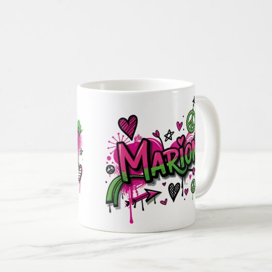 Happy Hippie Marion 4 Kaffeetasse (VorderseiteRechts)