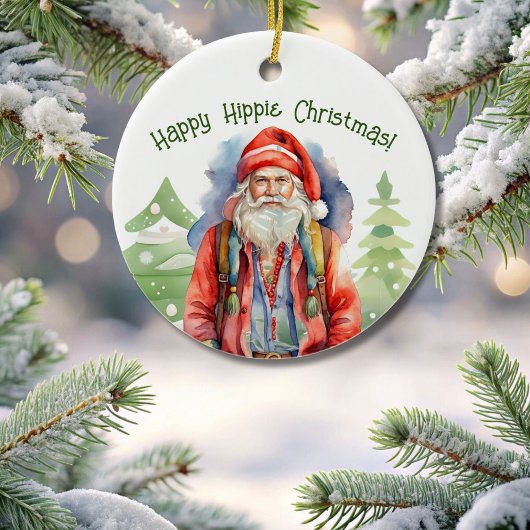Happy Hippie Weihnachtsdekoration Keramik Ornament