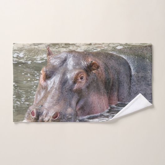 Happy Hippo Badhandtuch Set (Handtuch)