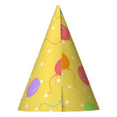 Happy Hippo Birthday Party Hat Partyhütchen (Rückseite)