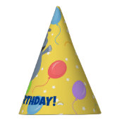 Happy Hippo Birthday Party Hat Partyhütchen (Rechts)