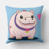 Happy Hippo Character Kissen (Rückseite)