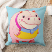 Happy Hippo Character Kissen (Decke)