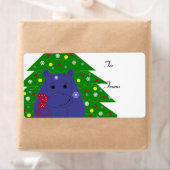 Happy Hippo Christmas Design (Insitu)
