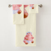 Happy Hippo Funny Bath Handtücher (Insitu)