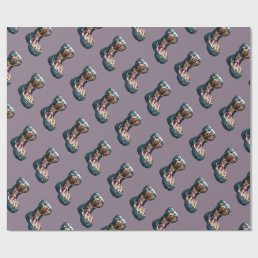 Happy Hippo Geschenkpapier (Flach)