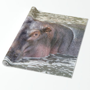 Happy Hippo Geschenkpapier