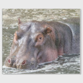 Happy Hippo Geschenkpapier (Flach)