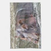 Happy Hippo Geschirrtuch (Vertikal)