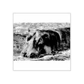 Happy Hippo Gummistempel (Prägung)