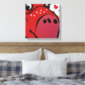 Happy Hippo Leinwanddruck (Insitu (Schlafzimmer))