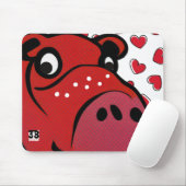 Happy Hippo Mousepad (Mit Mouse)