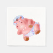 Happy Hippo Napkins Serviette (Vorderseite)