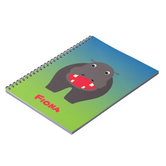 Happy Hippo Notebook Notizblock (Linke Seite)