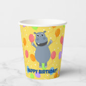 Happy Hippo Paper Cup Pappbecher (Vorderseite)