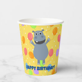 Happy Hippo Paper Cup Pappbecher