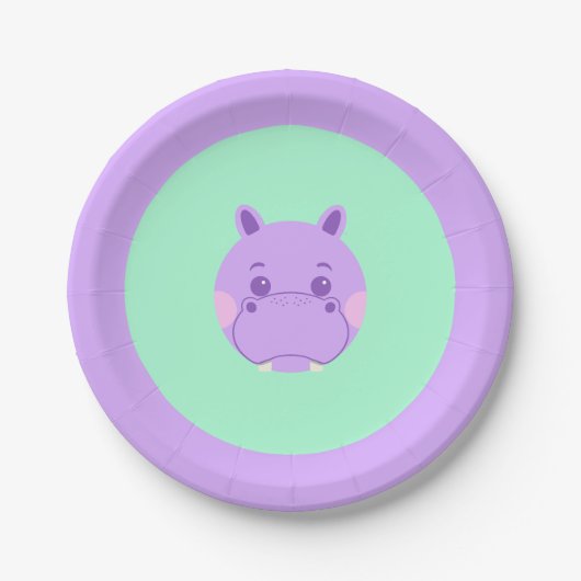 Happy Hippo Pappteller (Vorderseite)