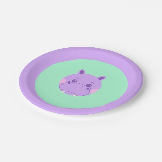 Happy Hippo Pappteller (Schrägansicht)