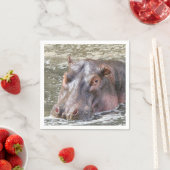 Happy Hippo Serviette (Beispiel)