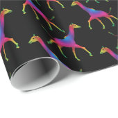 Happy Hippy Giraffe Geschenkpapier (Rolleneckpunkt)
