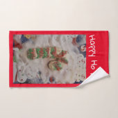 Happy HO HO Cookie Hand Towel Handtuch (Handtuch)