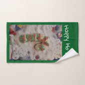 Happy HO HO Cookie Hand Towel Handtuch (Handtuch)