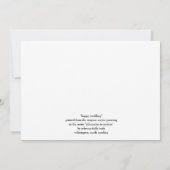 "Happy Hochzeit" am Strand Blankokarte Karte (Rückseite)