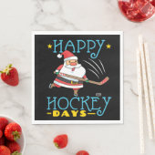 Happy Hockey Days Weihnachten Weihnachten Serviette (Beispiel)