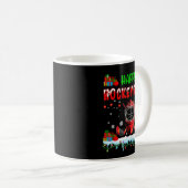 Happy Hockeydays Xmas Hockey Helmet Costume Player Kaffeetasse (VorderseiteRechts)
