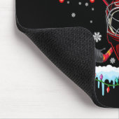 Happy Hockeydays Xmas Hockey Helmet Costume Player Mousepad (Ecke)