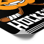 Happy Hockeyween Halloween Eishockeyspieler und H Poster (Ecke)
