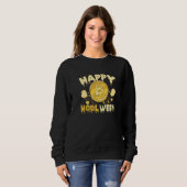 Happy HODL ween Skeleton Hand BTC Bitcoin  3 Sweatshirt (Vorne ganz)