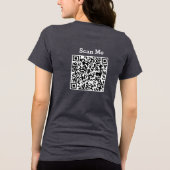 Happy Hodldays - Bitcoin mit Qr-Code Xmas 2026 Tri-Blend Shirt (Rückseite)