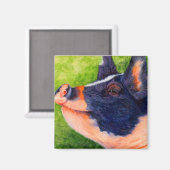 Happy Hog - Pig Magnet (Vorderseite/Rückseite)