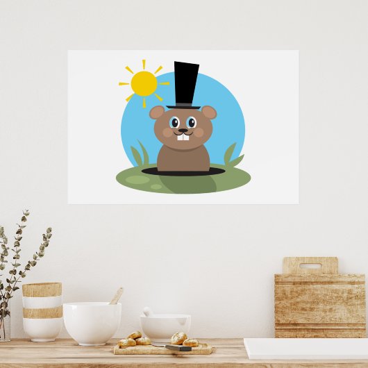 Happy Hog Poster (Küche)