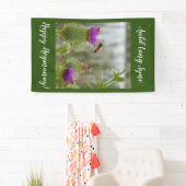 Happy Hogmanay Auld Lang Syne Thistle Banner (Insitu)