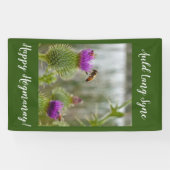 Happy Hogmanay Auld Lang Syne Thistle Banner (Horizontal)
