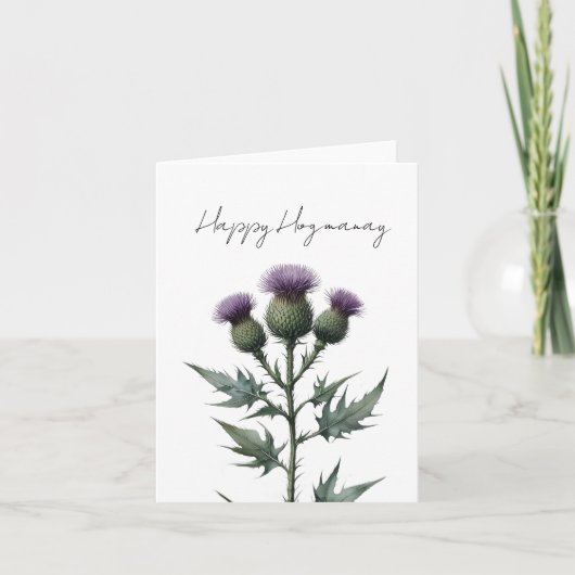 Happy Hogmanay Feiertagskarte (Vorderseite)