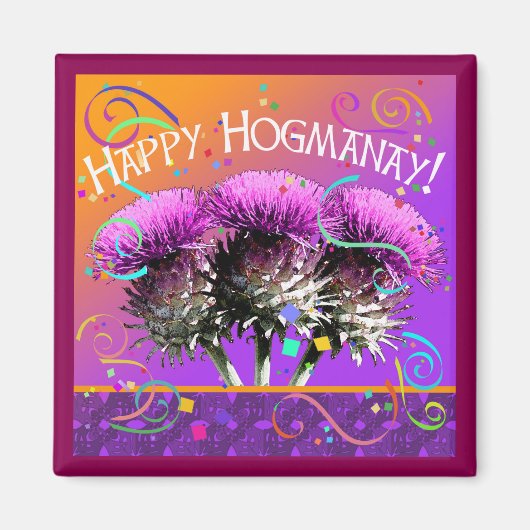 Happy Hogmanay! Magnet (Vorne)