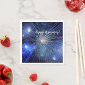 Happy Hogmanay Party Schottische Feuerwerkskörper Serviette (Beispiel)