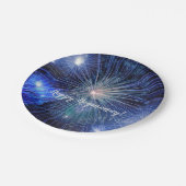 Happy Hogmanay Scottish New Year Celebration Pappteller (Schrägansicht)