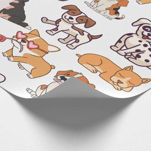 Happy Hogs Geschenkpapier (Ecke)