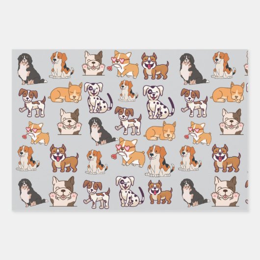 Happy Hogs Geschenkpapier Set (Vorderseite 3)