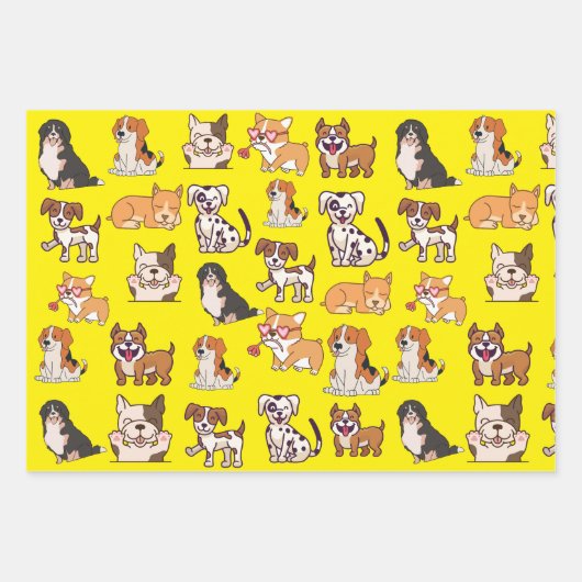 Happy Hogs Geschenkpapier Set (Vorderseite 2)