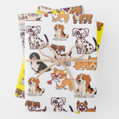 Happy Hogs Geschenkpapier Set (Beispiel)